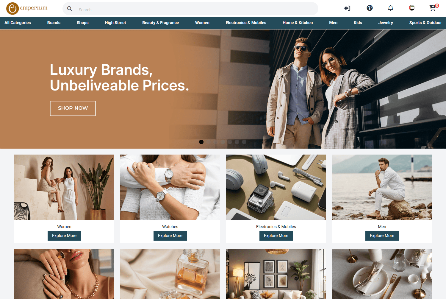 Emporium Luxury E-commerce
