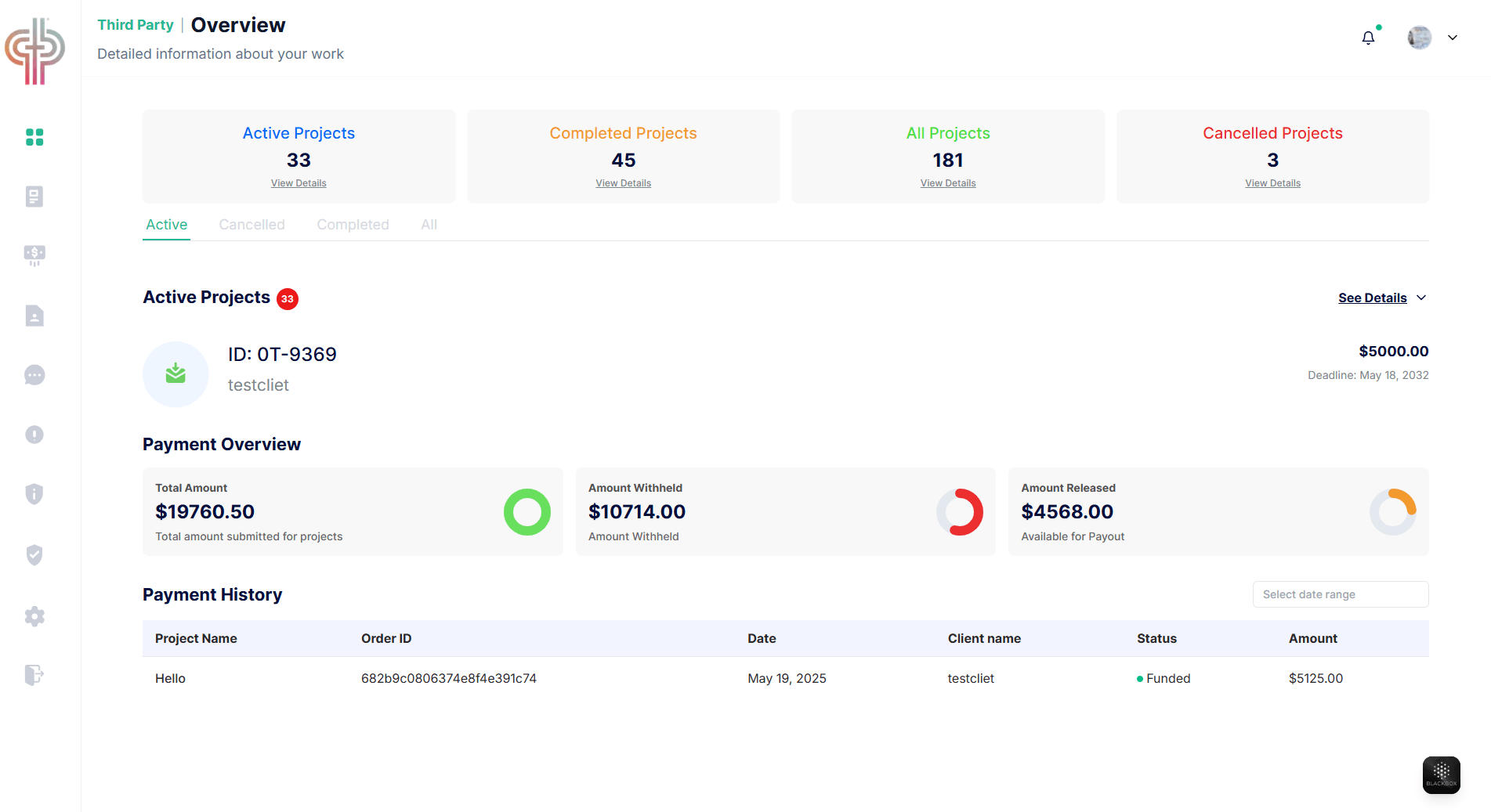 Third Party Escrow Platform